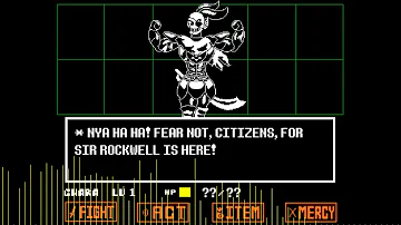 Battle! VS. Sir Rockwell (Papyrus + Undyne fusion) (Pacifist) | Undertale Fan-song
