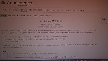 C. Game of Mathletes solution code || Codeforces Round 998 Div.3 #codeforces
