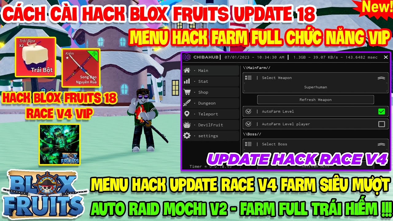 Cách Hack Blox Fruit trên điện thoại/ PC mới nhất 2023