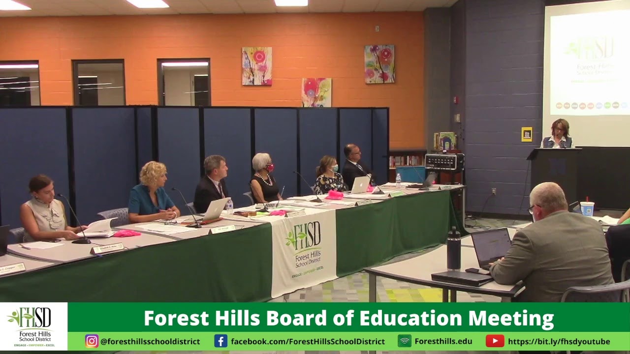 Forest Hills School District Board of Education Meeting (8/23/21