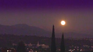 Full Moon Rising Compilation California sky at night