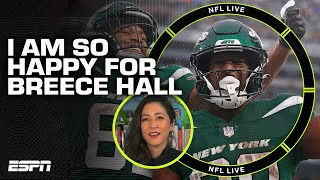 'I am SO HAPPY for Breece Hall!' 🙂 Thoughts on the Jets beyond Rodgers' return | NFL Live