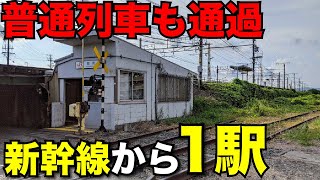【普通列車すら通過】新幹線駅の隣にある小さな駅が謎すぎた!