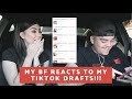 My Boyfriend Reacts To My Tiktok Draft Videos!!! Vlogmas Day 3