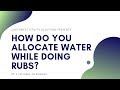 How do I bill back water while doing RUBS?