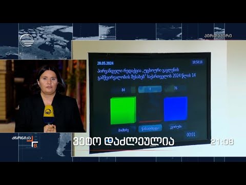 „უცხოური გავლენის გამჭვირვალობის“ კანონზე ვეტო დაძლეულია