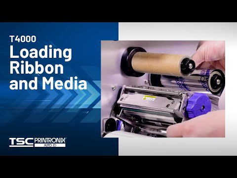 Printronix Auto ID T4000 Printer: Loading Ribbon and Media