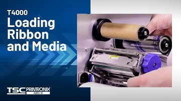 Printronix Auto ID T4000 Printer: Loading Ribbon and Media