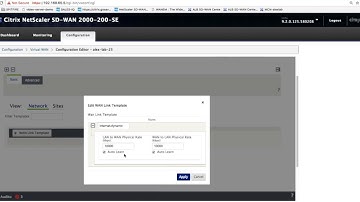 Using WAN Link Templates on NetScaler SD-WAN