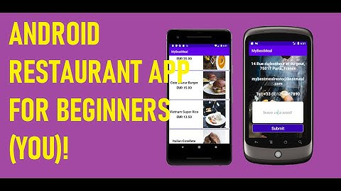 tutorial android restaurant application step by step restaurant address activity and layout 5
