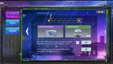 call of duty mobile kill 5 Enemies with any assault rifle while jumping in mp matches task complete