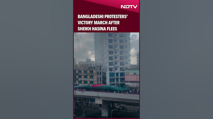 Bangladeshi Protestors' Victory March After Sheikh Hasina Flees Country
