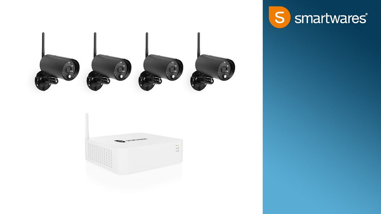 Smartwares WDVR840S Wireless security camera set YouTube
