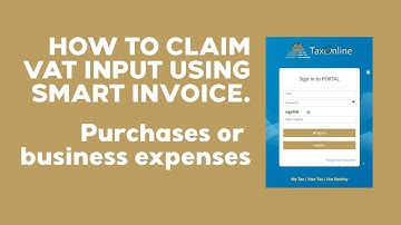 SMART INVOICE - How to Claim VAT Input Refund