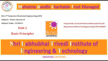 GTU Electrical Power System Lectures| Power System-II Chapter_1_Lecture_2