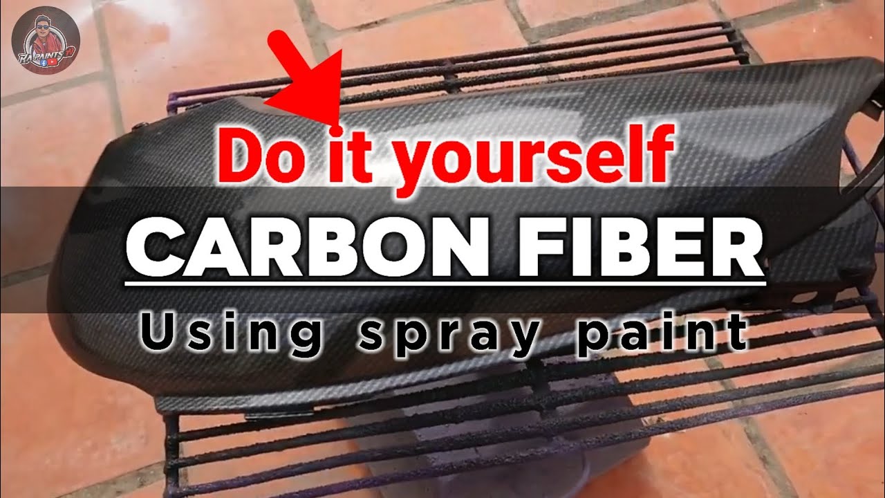 Paano gumawa ng carbon fiber Diy using spray paint. YouTube