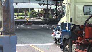 2013/10/19 白バイ信号待ちでトラックに車間を詰められる 環七葛西臨海町 HONDA CB1300P