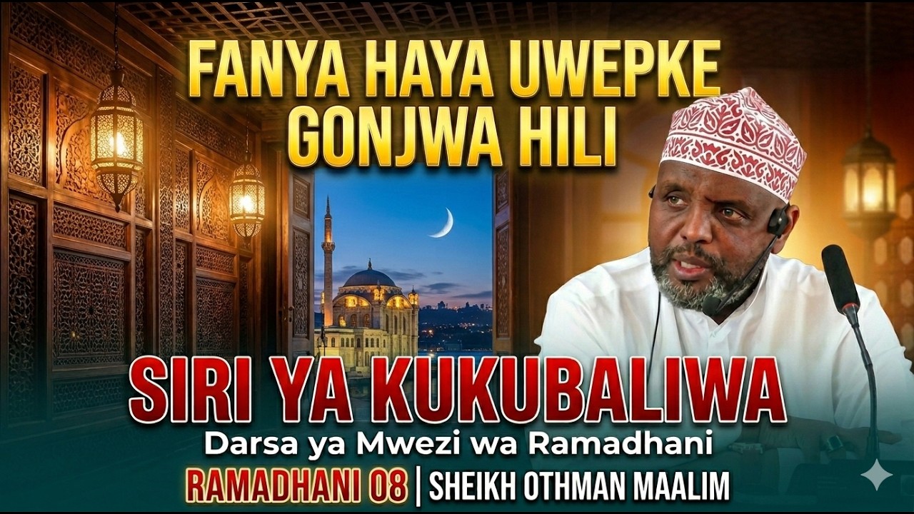 #🛑LIVE  DARSA YA MWEZI WA RAMADHANI SHEIKH OTHMAN MAALIM RAMADHANI YA 09