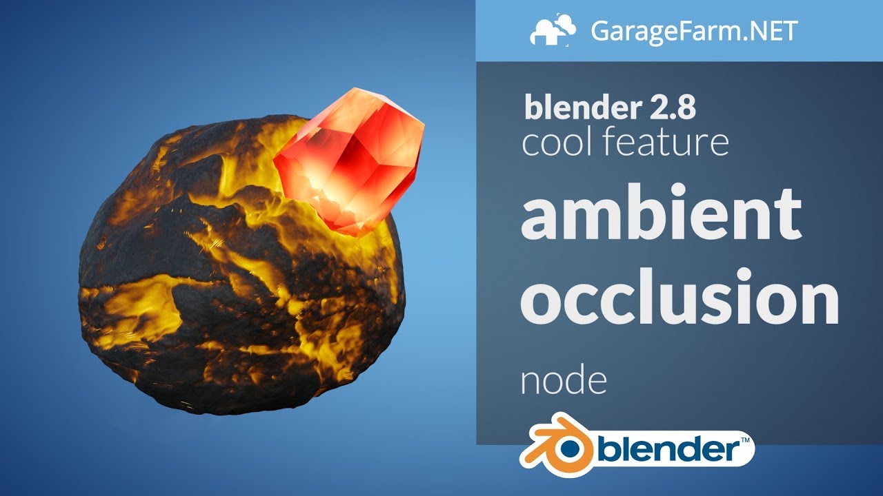 Blender 2.8 ambient occlusion node YouTube