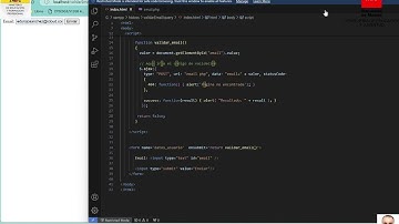 validar Email con Jquery. Profesor Ingeniero Informático Eduardo Rojo Sánchez