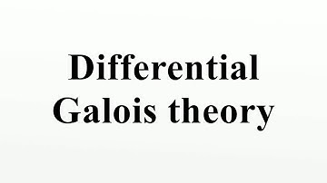 Differential Galois theory