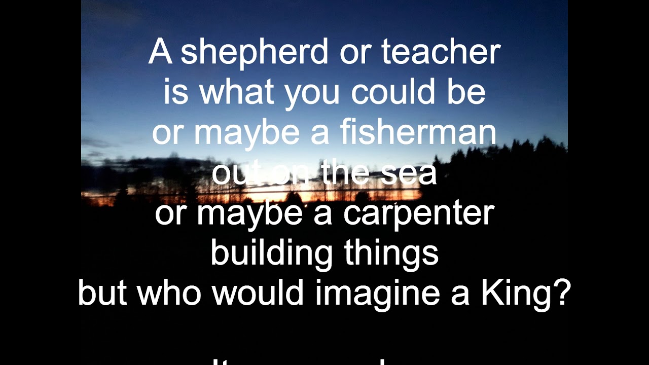 Who would imagine a King (Lyrics+Piano) - YouTube