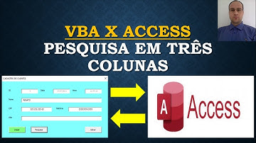PESQUISAR em TRÊS COLUNAS do BANCO de DADOS ACCESS com Excel VBA - Aula 16