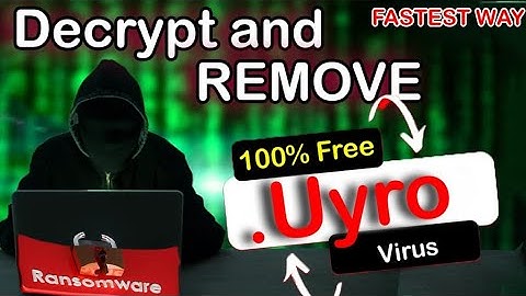.Uyro File Virus Removal and Decrypt |.Uyro virus Decrypt | Recovery tool