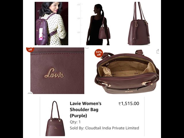 Buy Lavie Solid/Plain Pink Handbags Online