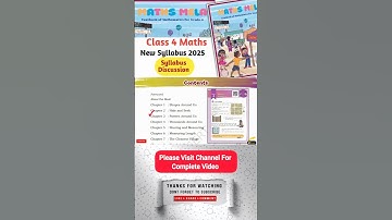 New Class 4 Maths Syllabus 2025 – Quick Overview!