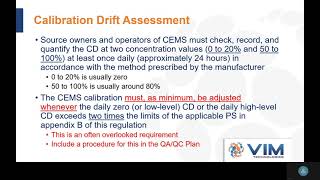 VIM Technologies: 40 CFR Part 60 Appendix F Procedure 1 CEMS Requirements- Common Compliance Issues