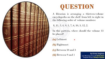 A question on Book Arrangement | CSIR-NET JUNE 2018 | General Aptitude | July Mary Mathew