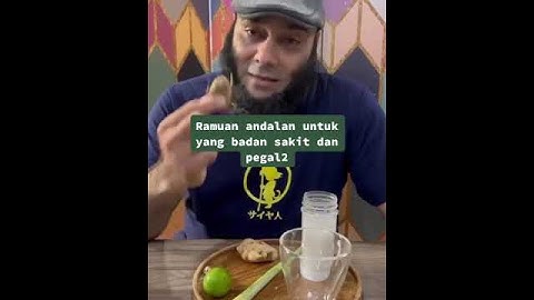 Ramuan andalan untuk badan yang sakit dan pegal dari dr. zaidul akbar