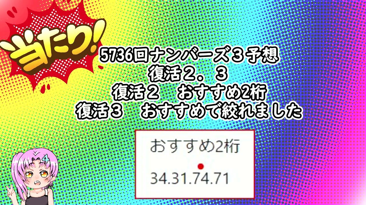 7月１５日ナンバーズ4予想 Youtube