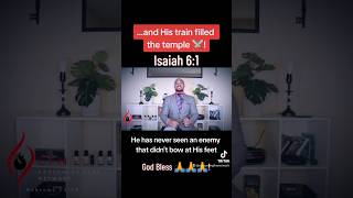 ...and His train filled the temple⚔️! Isaiah 6:1 #jesus #god #king #bible #victorious God Bless 🙏🙏🙏!