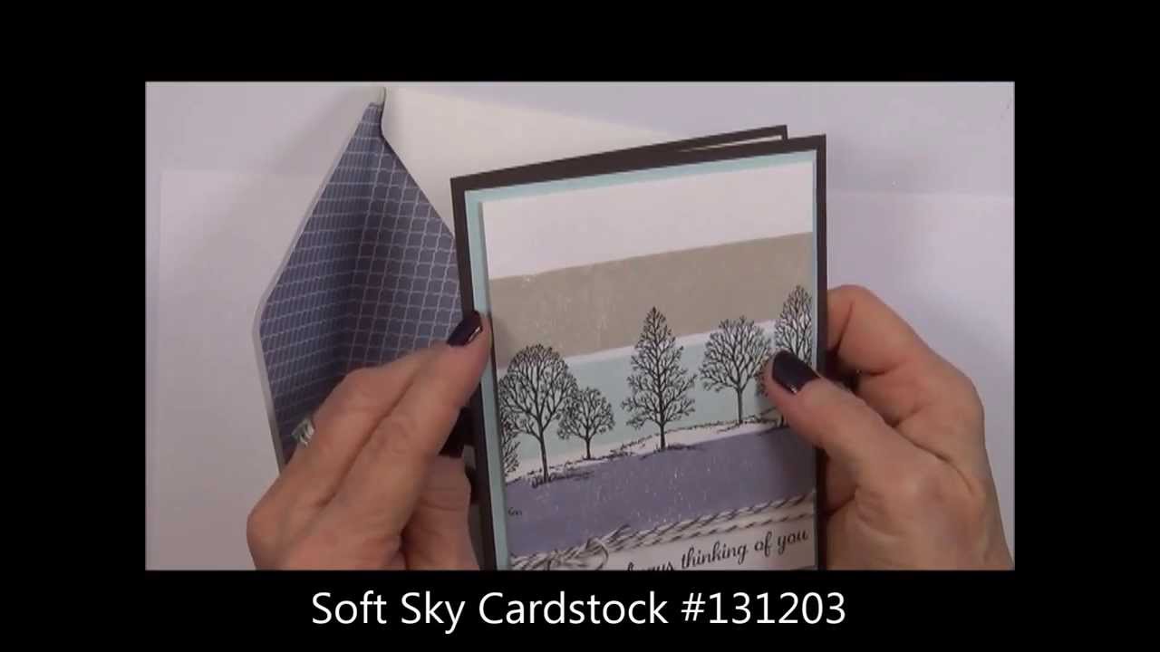 Stampin Up Painters Tape Technique Card YouTube