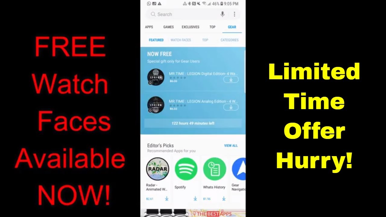 Samsung Gear S3/Gear Sport FREE Watch Faces for a Limited Time Hurry!  - Jibber Jab Reviews!