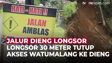 Hujan Deras Picu Longsor di Jalur Alternatif Wonosobo–Dieng | OneNews Update