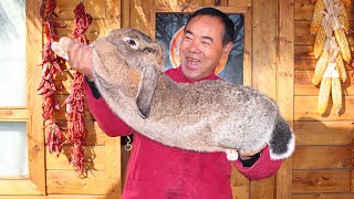 SELURUH RABBIT Dimasak dengan Pepper, Sangat Lezat dan Lezat uncle Paman Gurih Pedesaan