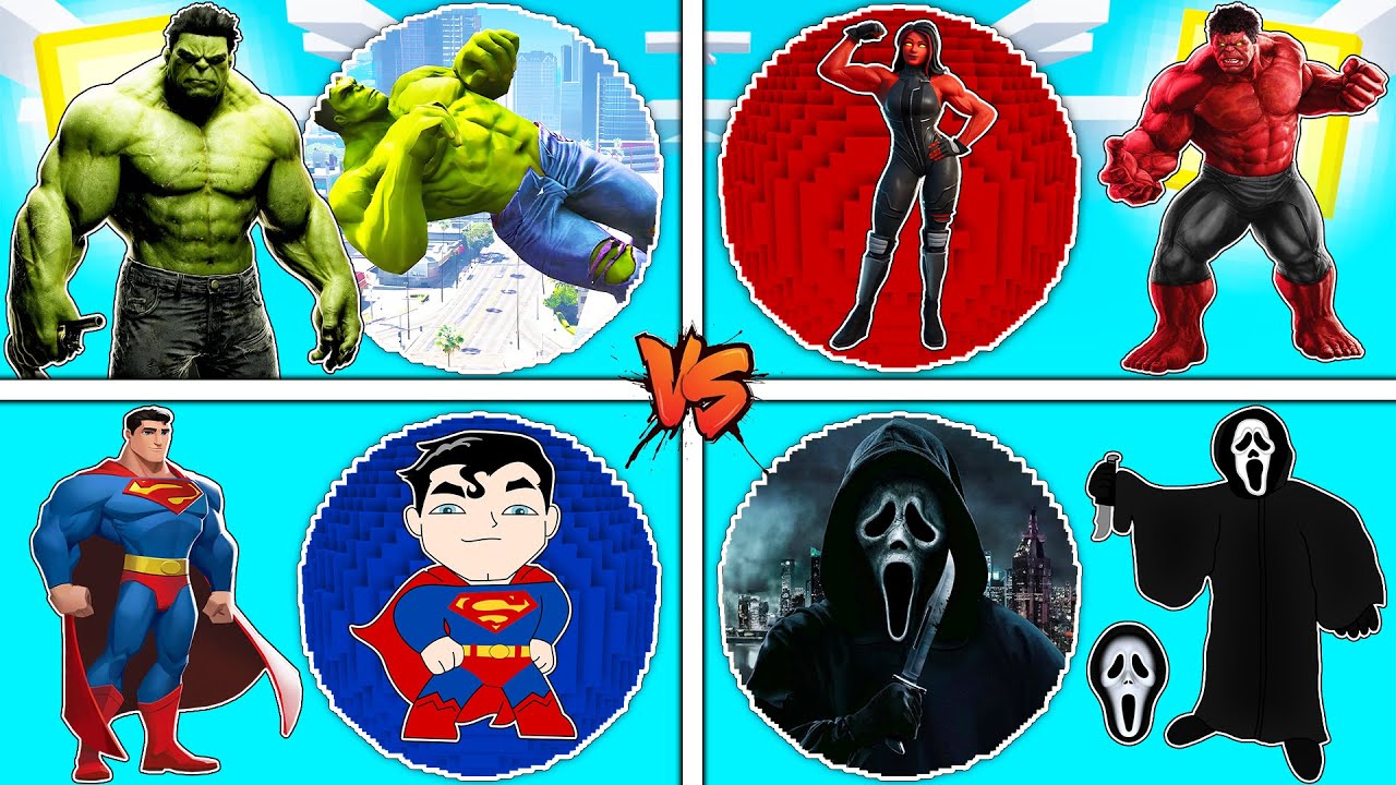 فلم ماين كرافت : كوكب جزيرة هالك الاخضر ضد الاحمر ضد سكريم ضد سوبرمان !!؟ 🔥😱