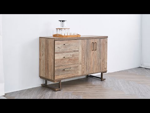 【時尚屋】瑞德工業風4尺餐櫃