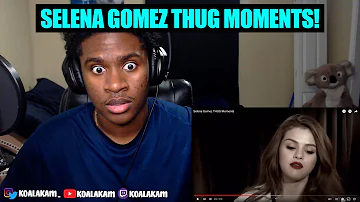 she be COMING like this!? Selena Gomez THUG Moments (reaction!)