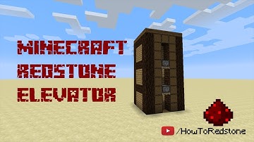 HowToRedstone / Minecraft 1.10 Efective Elevator Tutorial