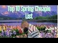 Top Spring Cheapie List 2021