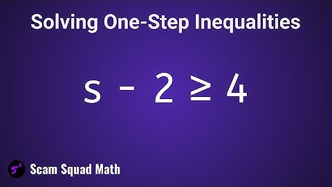 How to Solve One-Step Inequalities (Addition and Subtraction)