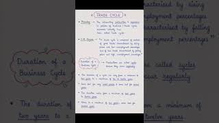 Easy explanation of Trade cycle /Meaning/ definition/ Duration# Trade cycle# Macroeconomics # shorts