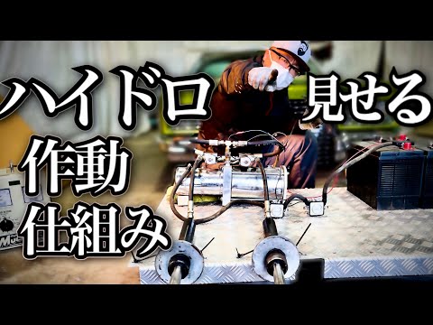 アメ車【ハイドロ】油圧ポンプの作動と仕組みを可視化する。アメ