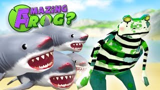 FLYING SHARK VS ZOMBIE FROGS  - Amazing Frog Gameplay (New Amazing Frog Update) screenshot 4