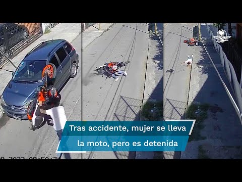 Hombre muere al chocar contra un auto al hacer piruetas en una moto robada