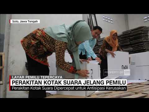 KPU Solo Mulai Merakit Kotak Suara Kardus Jelang Pemilu